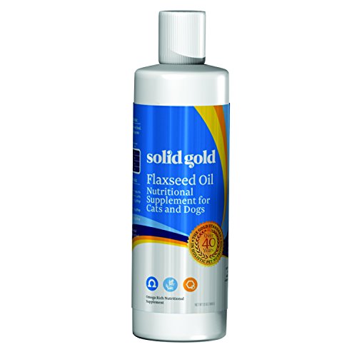 Solid Gold Cold-Pressed Flax Seed Oil for Dogs & Cats, All Ages, All Sizes, 12 oz Bottle Solid Gold Cold-Pressed Flax Seed Oil for Dogs & Cats, All Ages, All Sizes, 12 oz Bottle