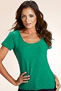  Per Una Scoop Neck Textured Top
