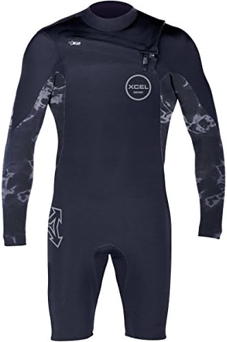 XCEL Hawaii 2mm Infiniti Comp X2 L/S Springsuit - Men's Black/Camo Print, M