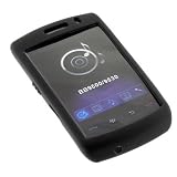 BlacKberry OEM Original Black Durable Rubber Soft Silicone Skin Cover Case for Verizon RIM Blackberry Storm 9530 9500 Smarpthone