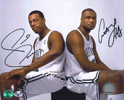 Boston Celtics Pierce Walker Signed Autographed Reprint Photo #2