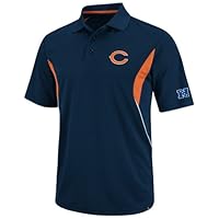 NFL Men's Chicago Bears Pique Polo Shirt, 4XL Blue