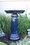 Ceramic Birdbath - Metalic Blue