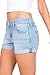 Celebrity Pink Women's Juniors Low Rise Shorts with Rolled Up Hem