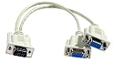 VGA Y-Kabel zum Anschluss von z. B. Beamer und Monitor an einem PC