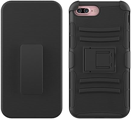 Armor case,Hubanbei Armour Case for iPhone 7 Plus (Black)