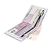 Cai Men Us Dollar Bill Wallet Billfold Leather Credit Card Photo Holder(500 Euro)
