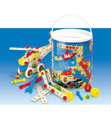 Childrens Toyshop  Toys : 116 Piece Wooden Contruction Set