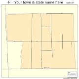 Street & Road Map of Rembrandt, Iowa IA - Printed poster size wall atlas of your home town
