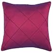 Decorative Handmade Cushion Cover / Pillow Sham With Diamond Pattern - Plum Red