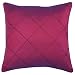 Decorative Handmade Cushion Cover / Pillow Sham With Diamond Pattern - Plum Red