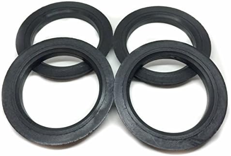 4 Pieces Hubcentric Rings-Black Poly Carbon Hub Rings 72MM (72MM X 63.40MM)