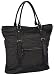 PIECES JACKIA SHOP CANVAS TRAVEL BAG 17040618, Sac à main femme - Noir black, 49x44x17 cm (B x H x T) EU