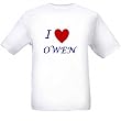 I LOVE OWEN - Name-series - White T-shirt