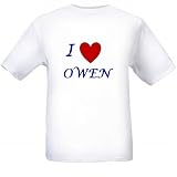 I LOVE OWEN - Name-series - White T-shirt