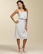 Embroidered jersey-knit dress