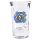 North Carolina Tarheels Fluted Shot (Set of 2)