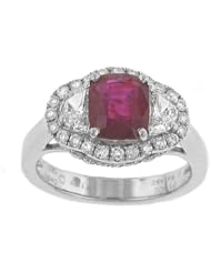 Ruby and Diamond Pave Ring
