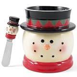 Butter Bell Snowman Holiday ButterBell Crock