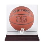 Mounted Memories Portland Trail Blazers Mahogany Team Logo Basketball Display Case With Mirrored Back