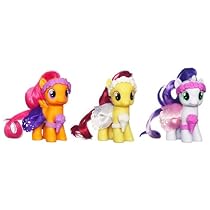 My Little Pony, Wedding Flower Fillies Set, Sweetie Belle, Apple Bloom, and Scootaloo, 3-Pack
