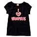 Girls' Black I Love Vampires Short-Sleeve Graphic Tee
