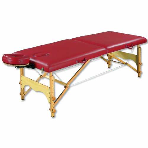 3B Scientific W60601BG Red Basic PorTable Massage Table, 72.5 Length x 27.5 Width