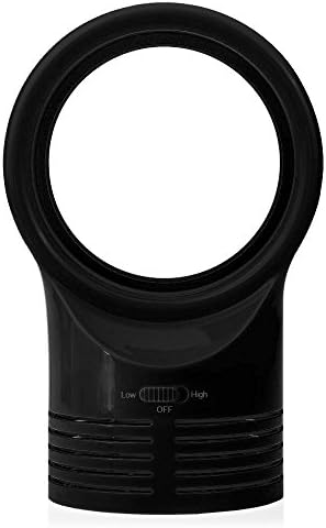 12V Mini Bladeless Cooling Cooler Fan Energy-saving Portable Quiet Desk Black