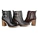 Brinley Co. Womens Buckle Heeled Bootie