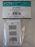 Panduit 6-Port Mini-Com Single Gang Faceplate, White CFPL6WHY