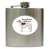 Borzoi Russian Wolfhound Hip Flask (6 oz)