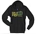 Krooked Skateboards Krook Zip Up Hoodie - Black - Large