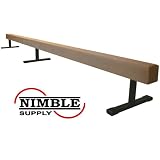 12ft Tan 12 inch High Suede Balance Beam