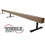 12ft Tan 12 inch High Suede Balance Beam