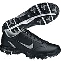 Nike 2010 Air Rival Golf Shoes, Black/Metallic Silver, 8 W
