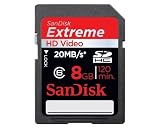 SanDisk - 8GB SDHC EXTREME HD Video Class 6 - 20MB/s