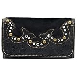 American West Black Beauty Tri-Fold Ladies Wallet by var goTwisterProductImageStrings = new Object();goTwisterProductImageStrings['prodImageNotAvailTextNoColor'] = 