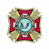 Veterans of Foreign War Logo Embroidered Iron on or Sew on Patch