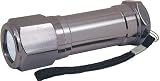 SE 8 LED Non Rolling Design Flashlight Titanium with Pouch