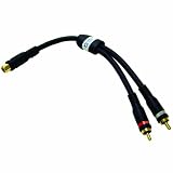 C2G / Cables to Go 29122 Velocity RCA Jack/RCA Plug X2 Adapter Y-Cable (6-Inch)