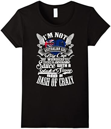 Women's Proud Of Being Australian Girl Shirt - Christmas Gift Medium Black