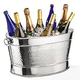 Hammered Stainless Steel Wine Chiller
