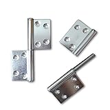 メタルの質感がインテリアのお洒落なワンポイントに。シルバーヒンジ4寸 2個セット　　cng016