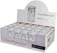 Grant Howard 50520 3.06-Ounce Cylindrical Clear Glass Spice Jar, Set of 24, Small