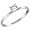 0.45 ct. Round Diamond Solitaire Ring in 14K White Gold - Size 6