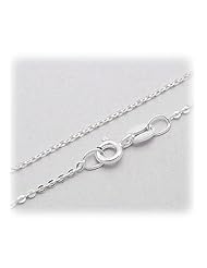Nickel Free Italian Sterling Silver Fine Anchor Chain Necklace 1.3 mm - High Polish - 16 inches