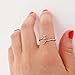 HuaYang Lady Girl Attractive Alloy Double Arrow Ring Finger Rings Xmas Gift(Silver)