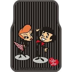 I Love Lucy Driver and Passenger PVC Car Mats a Pair