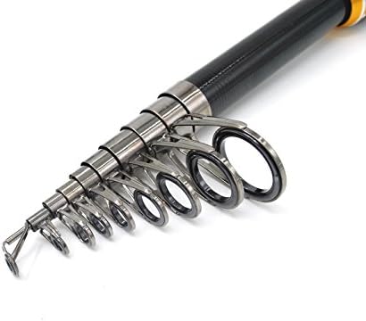 HOSHINO Spinning Rod Carbon Fiber Boat Saltwater Telescopic Casting Fishing Rod H1 (3.6M/11.81FT)