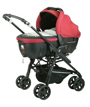 Jan?olo Reverse Formula Pram & Pushchair Travel System - Molten Red